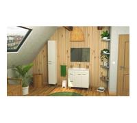 Meuble de salle de bain - 13Casa - Atena B9 - Blanc - Scandinave - Moderne - 30 cm - 25 cm - Mélamine