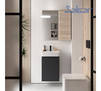 Meuble de salle de bain Aida 440 Anthracite Mat - SALGAR 114651