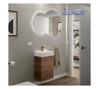 Meuble de salle de bain Aida 440 Noyer Maya - SALGAR 114648