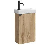 Meuble de salle de bain Apollo - 40 x 22 cm - Chêne clair - Armoire lavabo de salle de bain