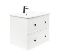 Meuble de salle de bain avec lavabo Naturel Forli 100x45x46 cm blanc (FORLI100BIU)