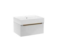 Meuble de salle de bain avec lavabo Naturel Stilla 60x30x45 cm blanc (STILLAD06007U2)