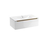 Meuble de salle de bain avec lavabo Naturel Stilla 80x30x45 cm blanc (STILLAD08005U1)