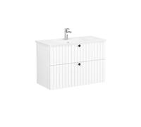 Meuble de salle de bain avec lavabo Vitra Root 100x67x46 cm blanc mat (ROOTG100WINTS)