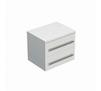 Meuble de salle de bain avec plaque de recouvrement Naturel Cube Way 60x53x46 cm blanc brillant (CUBE461603BI45)