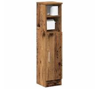 Meuble de salle de bain avec porte-rouleau sonoma gris vidaXL