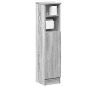 Meuble de salle de bain avec porte-rouleau sonoma gris vidaXL