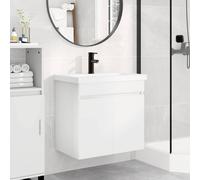 vidaXL Vanité de salle de bain avec évier Bois ancien 61 x 39 x 58 cm