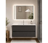 Meuble de salle de bain avec vasque ORIGENBATH IBIZA sans miroir 80x40 cm graphite