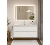 Meuble de salle de bain avec vasque ORIGENBATH IBIZA sans miroir 90x45 cm blanc
