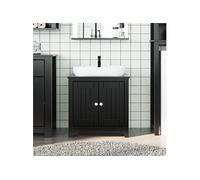 Meuble de Salle de Bain Rangement Toilette Maison Blanc Bois Pin Massif vidaXL