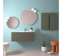 Meuble de salle de bain BIBA 1000 1 tiroir et 1 tiroir intérieur GREEN FOREST - SALGAR 103052