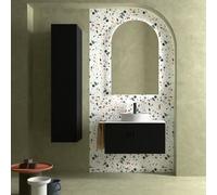 Meuble de salle de bain BIBA 800 1 tiroir et 1 tiroir intérieur BLACK VELVET - SALGAR 103035