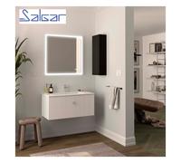 Meuble de salle de bain BIBA 900 1 tiroir et 1 tiroir intérieur WHITE COTTON - SALGAR 103006