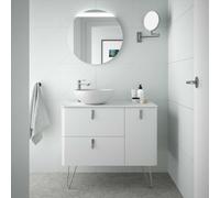 Meuble de salle de bain Blanc mat Droit 1200 UNIIQ - SALGAR 24626