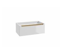 Meuble de salle de bain complémentaire Naturel Stilla 80x30x45 cm blanc (STILLAB08001)