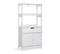 Meuble de Salle de Bain - de Rangement avec Etagères, Tiroirs et Armoire avec la Porte, pour Salle à Bain Cuisine Salon - Mondeer