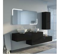 Meuble de salle de bain DOLCE VITA Noir 1500
