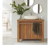 Meuble de salle de bain en bois de teck