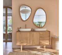 Meuble de salle de bain en mindi