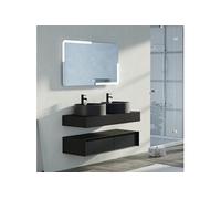 Meuble de salle de bain FABRIANO 1200 Noir mat -