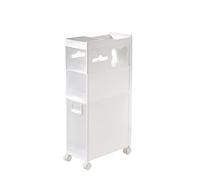 Meuble de salle de bain fin avec 4 tiroirs et roulettes - Meuble de rangement vertical pour petits espaces