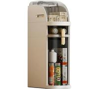 Meuble de salle de bain fin de 17,8 cm de large à 2/3/4 niveaux de rangement - Tour de rangement pour papier toilette - Tiroir - Grande capacité - Économie d'espace pour les petits espaces