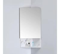 Meuble de salle de bain flottant avec évier en céramique, meuble mural peu encombrant pour petites salles de bains