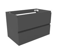Meuble de salle de bain gris brillant avec tiroirs à fermeture douce, armoire de rangement murale pour vestiaire, meubles modernes, 79 x 44,5 x 52 cm, élégante salle de bain
