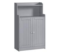 Meuble de salle de bain meuble de rangement armoire 2 portes 2 etageres reglables pour salle a manger cuisine salon 30 x