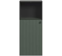 trendteam Meuble de salle de bain Rangement bas PURE BLISS décor vert sauge et noir L40×H95×P31cm