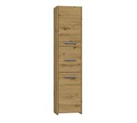 Meuble de salle de bain S43 - Chêne artisan - Armoire de salle de bains - Bibliothèque