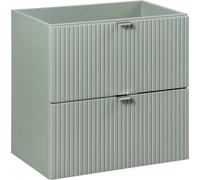 Meuble De Salle De Bain Sous Lavabo 60 Cm – 2 Tiroirs Avec Façade Fraisée