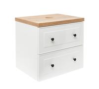 Meuble de salle de bain sous lavabo Naturel Forli 60x45x46 cm blanc (FORLI60BID)