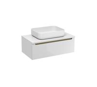 Meuble de salle de bain sous lavabo Naturel Stilla 80x30x45 cm blanc (STILLAD08005DBI)