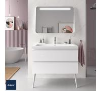 Meuble de salle de bain SPIRIT 1000 2 tiroirs WHITE COTTON- SALGAR 96404