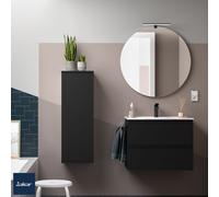 Meuble de salle de bain SPIRIT 700 2 tiroirs BLACK VELVET - SALGAR 96417