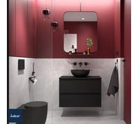 Meuble de salle de bain SPIRIT 800 2 tiroirs BLACK VELVET - SALGAR 96418