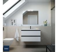 Meuble de salle de bain SPIRIT 900 2 tiroirs White Cotton - SALGAR 96403