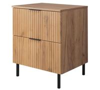 Meuble de Salle de Bain sur Pieds Sous Vasque avec Plan FLOW - Chêne Craft - 60 cm