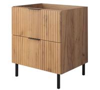 Meuble de Salle de Bain sur Pieds Sous Vasque FLOW - Chêne Craft - 60 cm