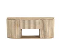 Meuble de salle de bain suspendu en bois manguier massif L110 cm BALDO