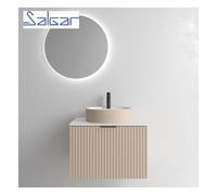 Meuble de salle de bains 1 tiroir + 1 intérieur BIBA 600 MACCHIATO - SALGAR 103008