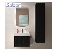 Meuble de salle de bains 1 tiroir + 1 intérieur BIBA 700 BLACK VELVET - SALGAR 103034