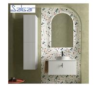 Meuble de salle de bains 1 tiroir + 1 intérieur BIBA 800 WHITE COTTON - SALGAR 103005