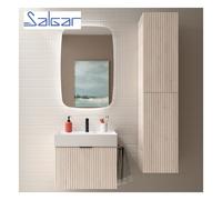 Meuble de salle de bains 1 tiroir BIBA 600 CHÊNE NATUREL - SALGAR 102949