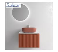 Meuble de salle de bains 1 tiroir BIBA 600 TERRACOTA - SALGAR 102989