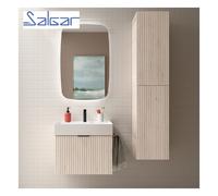 Meuble de salle de bains 1 tiroir BIBA 700 CHÊNE NATUREL - SALGAR 102950