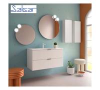 Meuble de salle de bains 2 tiroirs Biba 1000 White Cotton - SALGAR 113862