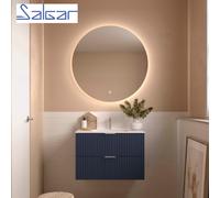 Meuble de salle de bains 2 tiroirs Biba 800 Blue Night - SALGAR 113847